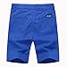 KID1234 Boys Shorts - Flat Front Shorts with Adjustable Waist,Chino Shorts for Boys 5-14 Years,6 Colors to Choose Blue
