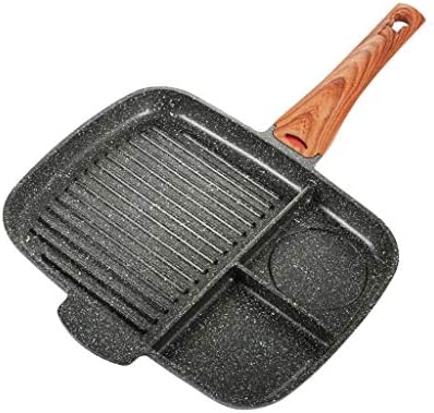 多機能フライパン 朝食パン 3セクション分割グリル フライスキレット ノンスティックダイカスト