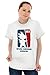 Brisco Brands National Kamehameha Association Dragon Ball Z Goku T-Shirt Tee, White, X-Large