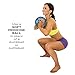 Empower Medicine Ball for Women, Exercise Weight Ball for Strength Training, Cardio, Soft Fingertip-Grip Surface, 10lb