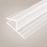 Lvjkes Shower Seal Strip 8mm Insect Screen Silicone Rubber 200cm Bathroom Glass view 2