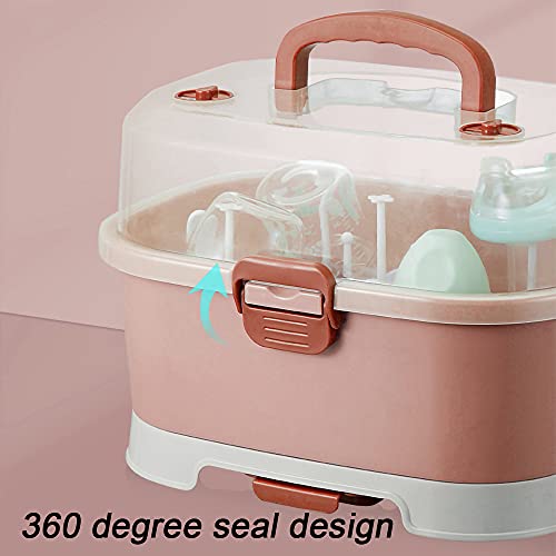 Baby Bottle Drying Rack Storage, Large Nursing