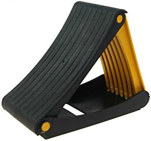 MSA 2Pcs Folding Wheel Chocks 2 Tonne Brake Wedges Caravan Trailer Stopper Chock, Black - Image 3