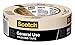 Scotch Painter's Tape 2025-36C 3M Scotch 1.41-Inch by 60.1 Yards Masking Tape for Basic Painting, 1 Roll, Width