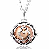 [In Love] Eudora Harmony Bola Angel Caller 20mm Mexican Ball Music Pendant Prayer 30''necklace rose gold