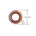 8 Pcs Spiral Hair Ties with No Crease| All Purpose Coil Hair Elastics| Traceless Hair Rubber Bands| Ouchless Hair Rings | RevoRosy 'Fresh' Collection