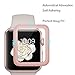 [Updated Version] AUNEOS Screen Protector for Apple Watch [Series 2] Glass Protector for 38MM Apple Watch [2 in 1] [Full Coverage] 3D Tempered Glass for Apple Watch Series 2 (38mm, Rose Gold)
