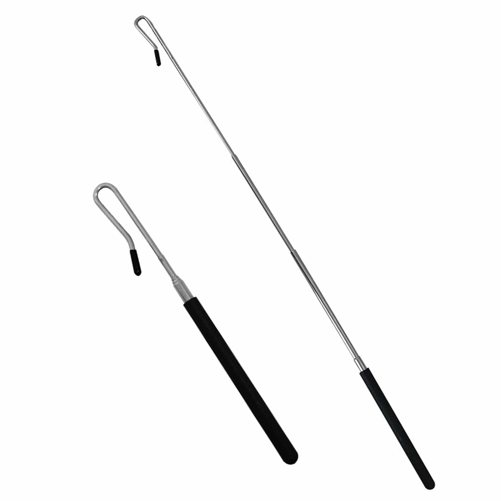 1 Pack Adjustable Arm Control Rod, 21.42 Inch Telescopic Puppet Handle Stick, Black Plastic Puppet Rod for Hand, Ventriloquist Accessories for Small and Large Puppets