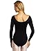 Danskin Women's Long-Sleeve Leotard, Black, Small