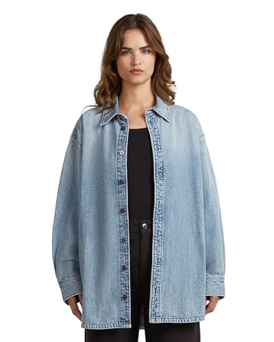 G-Star Maxi overshirt wmn, Women's Jacket, Color Blue, Size XS