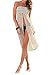 Bestyou Women's Swimsuit Covers Lace Bikini Cover up for Beach Fishnet Crochet Skirt (Beige)
