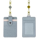 SAKEESI Id Badge Holder with Card Holder