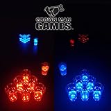 Grown Man Games LED Beer Pong Set w/ Glow in The