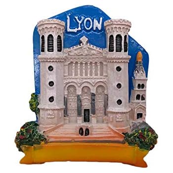 3D Lyon France Refrigerator Fridge Magnet Tourist Souvenirs Handmade Resin Craft Magnetic Stickers Home Kitchen Decoration Travel Gift