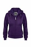 Lee Hanton Women's Full Zip Soft Sherpa-Lined Fleece Hoodie S-3XL
