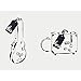 Kate Spade New York Women's Luggage Tag Two Of A Kind (His/Hers), black, No Size