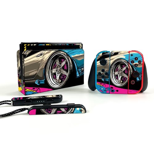 Gaming Skin Compatible with Nintendo Switch OLED - Street Racer - Premium 3M Vi…