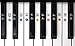 Color Piano Keyboard Stickers- Removable, Transparent, for White & Black Keys