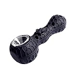 Tabacco Pipes for Smoking-Tobacco Bowl，Clean Cover and Decorative Bowl Inside (Black)