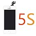 for iPhone 5S LCD Screen White – Corepair Full Assembly Display Replacement Touch Digitizer with Home Button, Front Camera, Ear Speaker, Repair Tools and Screen Protector (iPhone 5S White)
