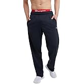 Champion Men's Open-Bottom Lounge Pants, Standard Fit, Lightweight, Available in Regular and Big & Tall