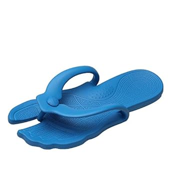 Amazon.com | CC-US Portable & Foldable Foot Massage Slippers Non-Slip Flip-Flops Bathroom Shower 