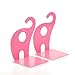 1pair Pink Cute Elephant Nonskid Bookends Book Rack Book Organizer Bookend Art