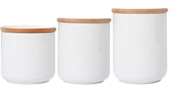 Amazon.com: White Stoneware Jars Canisters Ceramic Kitchen Containers