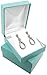 FlanicaUSA Deluxe Robin's Egg Blue Teal Jewelry Boxes for Necklace, Bracelet, Earrings and Watches (Pendant/Earring)