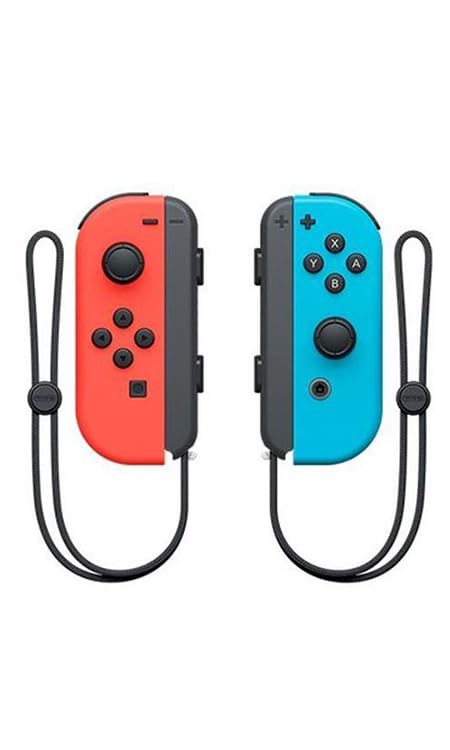 Nintendo, Controle Nintendo Switch, Joy-Con, Esquerdo e Direito, Versátil, Azul Neon e Vermelho Neon