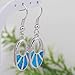 Ravishing Top Quality Jewelry Blue Opal Earrings Fashion Jewelry E128