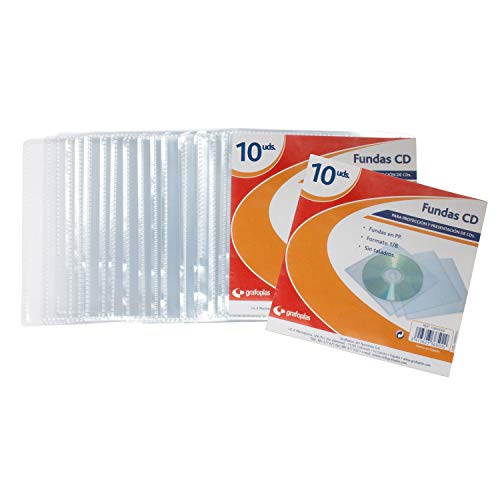 Tasche mit 10 CD-Einheiten in PP-Hüllen im Format 1/8 ohne Bohrer