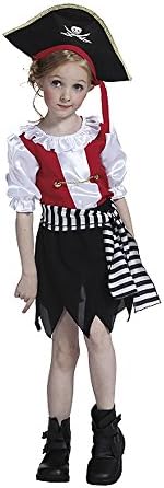 Vivihoo EK169 Halloween Party Costume Pirate Captain Cosplay Dress For Little Girl (XL)