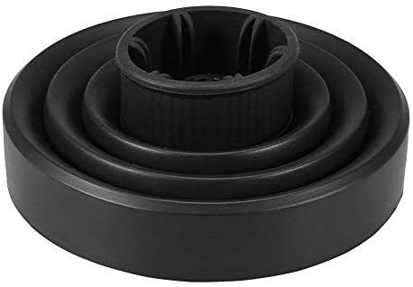 Silicone Hairdryer Diffuser Folding Hair Blower Professional Salon Hairdressing Styling Tool Universal Hood Cover ( Color : Black ) - Image 3
