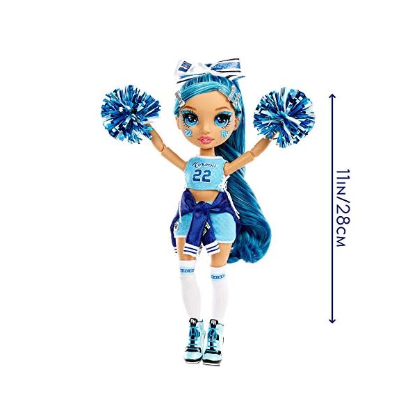 Rainbow-High-Cheer-Fashion-Doll-Luxury-Outfits-Pom-Poms-Cheerleader-Doll-Skyler-Bradshaw-Blue-Themed-Fashion-Doll-Rainbow-High-Cheer-Series-Perfect-Gift-For-Girls-Age-6 Rainbow High Cheer Fashion Doll - Luxury Outfits, Pom Poms & Cheerleader Doll - Skyler Bradshaw, Blue Themed Fashion…