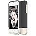 iPhone SE Case, Maxboost [Vibrance Series] Protective Case For Apple iPhone SE (2016) & iPhone 5S 5 SOFT-Interior Slider Style Hard Cases Cover - Black / Champagne Gold