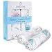 Bamboo Muslin Swaddle Blankets for Baby Girl or Boy | 2 Pack Large 47x47 Inch | Super Soft, Smooth, Lightweight, Stretchy and Breathable | Gender Neutral | Baby Shower Gift Set | Birds and Rabbits