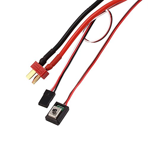 SCASTOE New Waterproof Brushed ESC 320A 3S with Fan 5V 3A BEC T-Plug For 1/10 RC Car