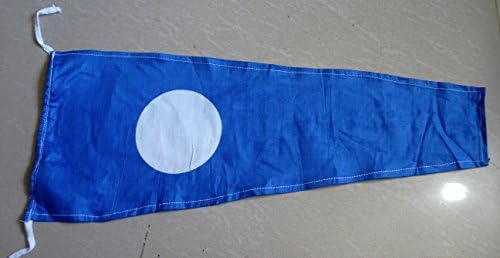 2 - Naval Signal Flag/Pennant - 100% Cotton – Marine Code - 20" X 8.5" - Nautical/Boat/Maritime (5041)
