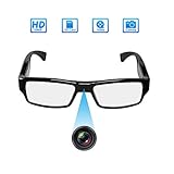 [Upgraded Version] FHD Hidden Camera Eyeglasses, Super Small Surveillance Spy Camera,Video Loop Recording,Snapshot,Mini Digital Camera,USB Charger