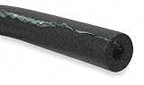 1-1/4" x 6 ft. Polyethylene Pipe Insulation, 1/2" Wall (1, Black)