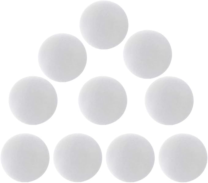 10pcs White Balls Polystyrene Foam Balls for Crafts DIY