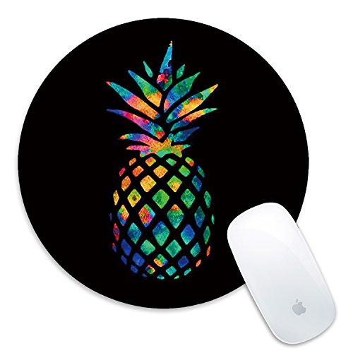 Mouse Pad Customized Multi-Colorful Pattern Non-Slip Rubber Gaming Mouse Pad, (7.8x7.8x0.08inch) - Pineapple