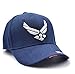 Afuraes United States Air Force Wing Embroidered Cap US Army USAF Air Force Military Baseball Caps for Veterans Retired and Active Duty Adjustable Navy, Medium
