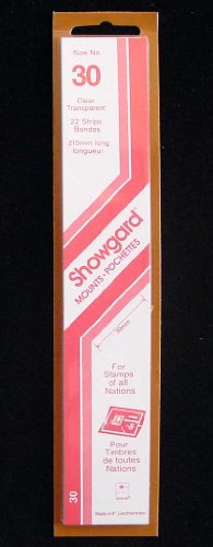 Showgard Strip Style Clear Stamp Mounts Size 30