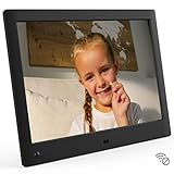NIX Advance 10 Inch USB Digital Photo Frame - HD IPS Display, Auto-Rotate, Motion Sensor, Remote Control - Mix Photos and Videos in The Same Slideshow