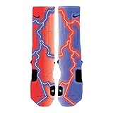 HoopSwagg Electric Storm Custom Elite Socks Small Multi