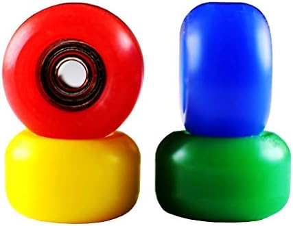 NOAHWOOD X Fingerbird 0 Drag Fingerboards Fidget Active Wheels ( 4 Bearings / 4 Wheels ) Red Yellow Blue Green(Diameter of 7mm it is not sketeboards Wheels