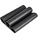 REEHUT 1/2-Inch Extra Thick High Density NBR Exercise Yoga Mat for Pilates, Fitness & Workout w/Carrying Strap (Black)