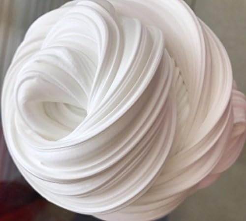 Super Soft, Fluffy and Pokeable Satisfying Floam Slime, White, 4 oz